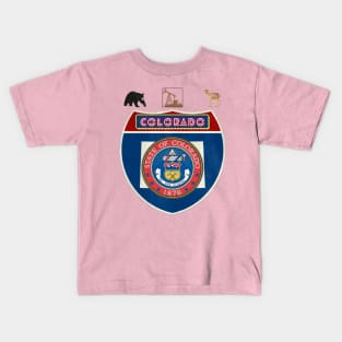 State of Colorado USA Kids T-Shirt